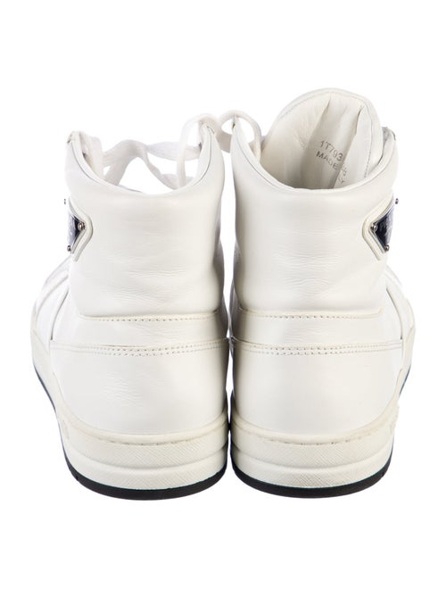 Prada Leather Wedge Sneakers