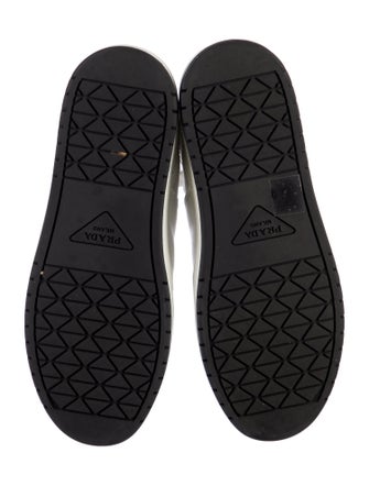 Prada Leather Wedge Sneakers