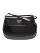 Prada Enameled Metal Triangle Cleo