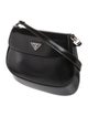 Prada Enameled Metal Triangle Cleo