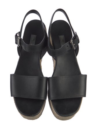 Prada Leather Espadrilles