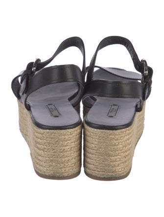 Prada Leather Espadrilles