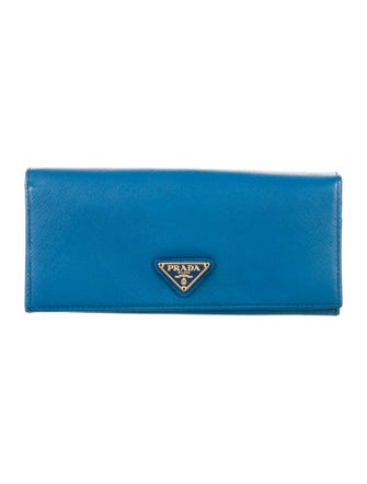 Prada Saffiano Lux Leather Continental Wallet