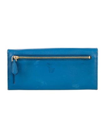 Prada Saffiano Lux Leather Continental Wallet