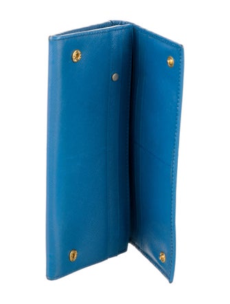 Prada Saffiano Lux Leather Continental Wallet