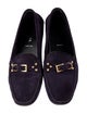 Prada Suede Studded Accents Loafers