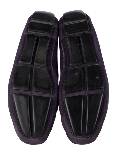 Prada Suede Studded Accents Loafers