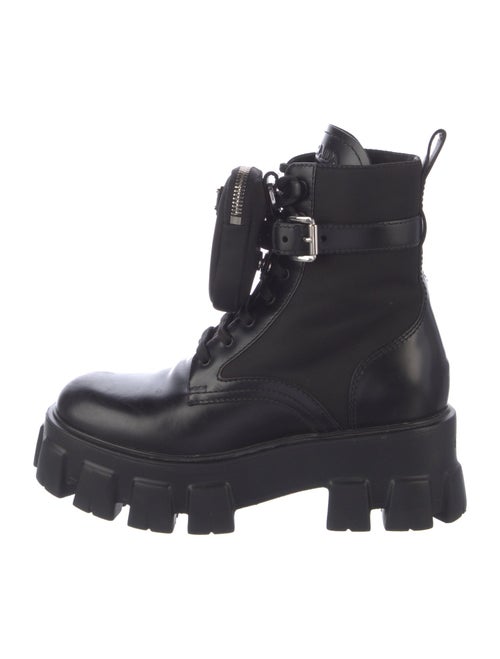 Prada Leather Combat Boots