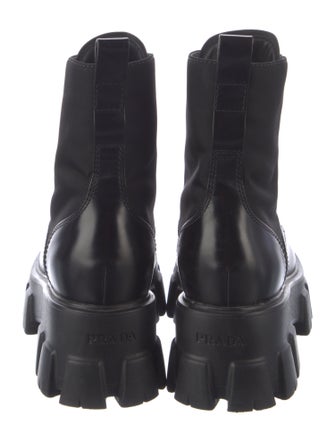 Prada Leather Combat Boots