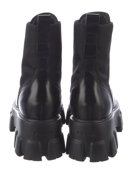 Prada Leather Combat Boots