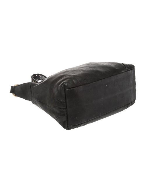 Prada Enameled Metal Triangle Shoulder Bag