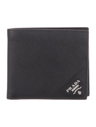 Prada Saffiano Cuir Leather Bifold Wallet