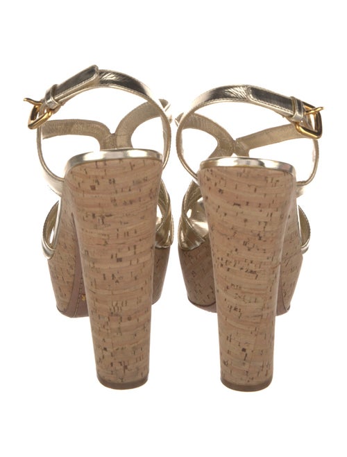 Prada Leather Slingback Sandals