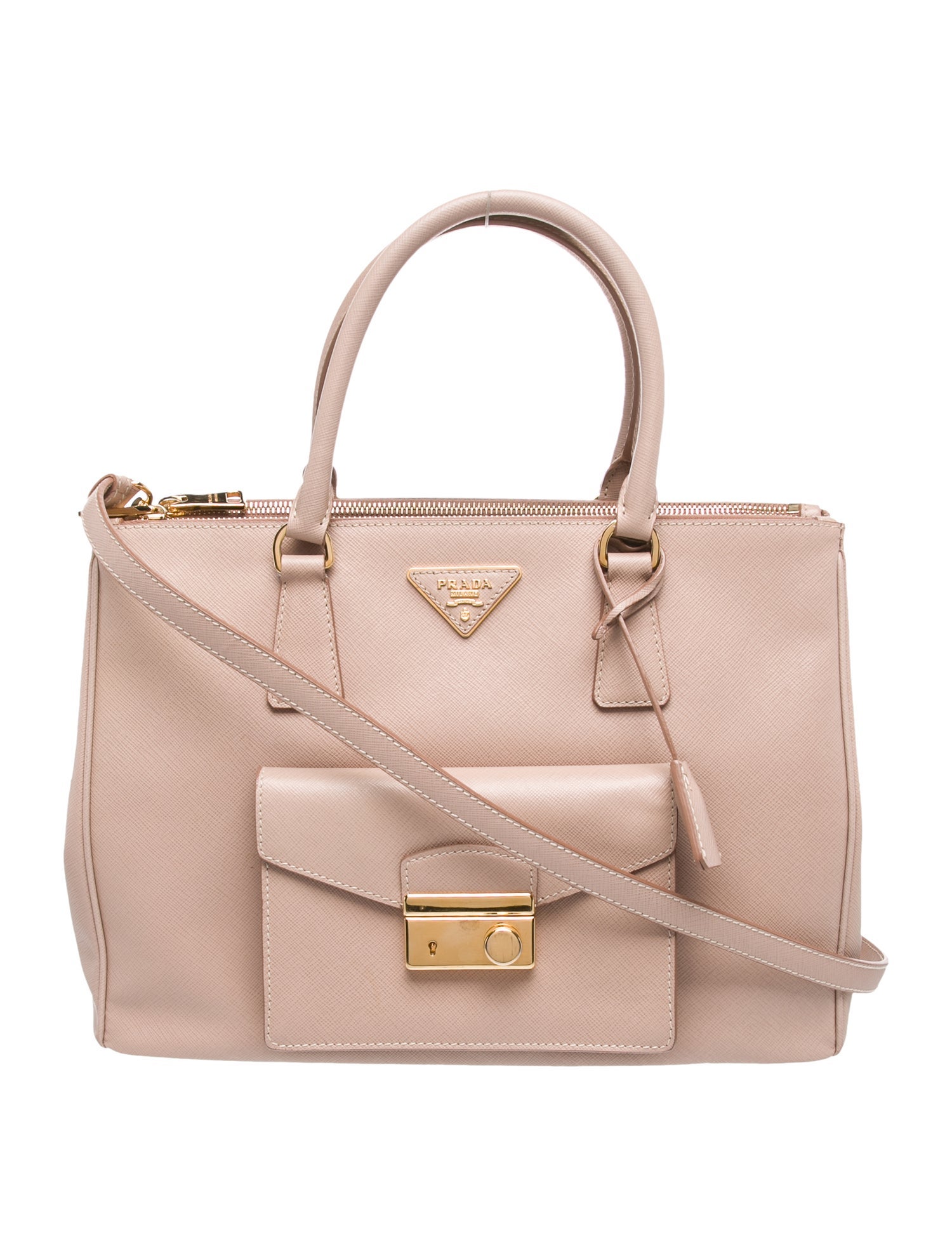 Prada Saffiano Leather Galleria Double Zip Medium