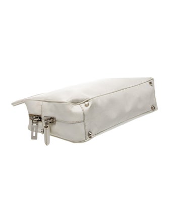 Prada Enameled Metal Triangle Bauletto