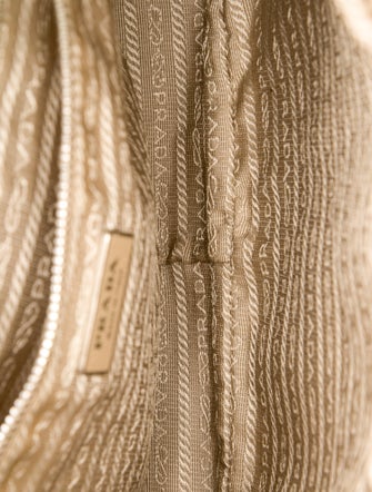 Prada Enameled Metal Triangle Bauletto