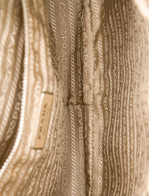 Prada Enameled Metal Triangle Bauletto