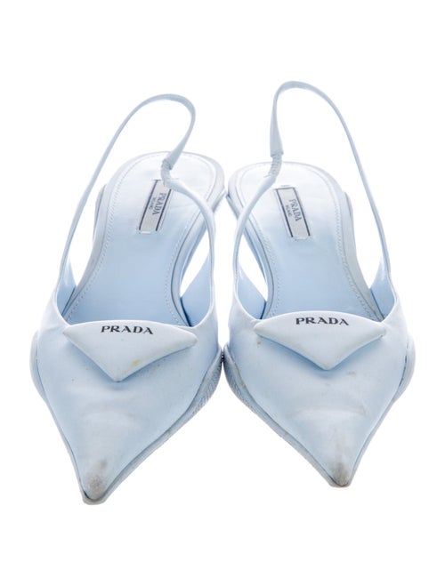 Prada Satin Slingback Pumps