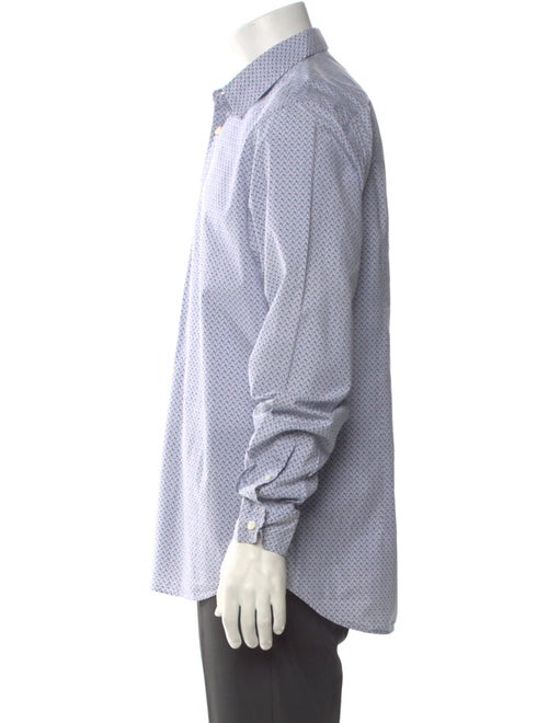 Prada Printed Long Sleeve Dress Shirt