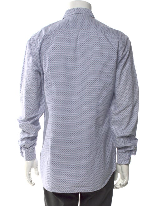 Prada Printed Long Sleeve Dress Shirt
