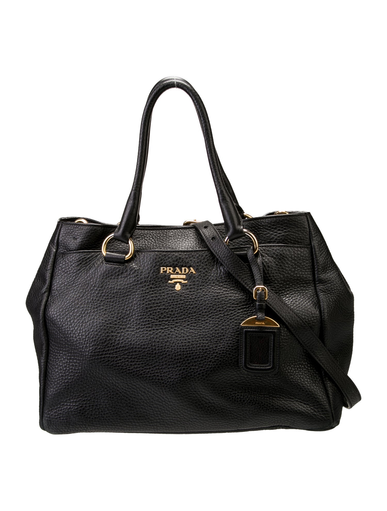 Prada Vitello Daino Leather Top Handle Bag