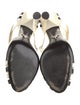 Prada Patent Leather Animal Print T-Strap Pumps