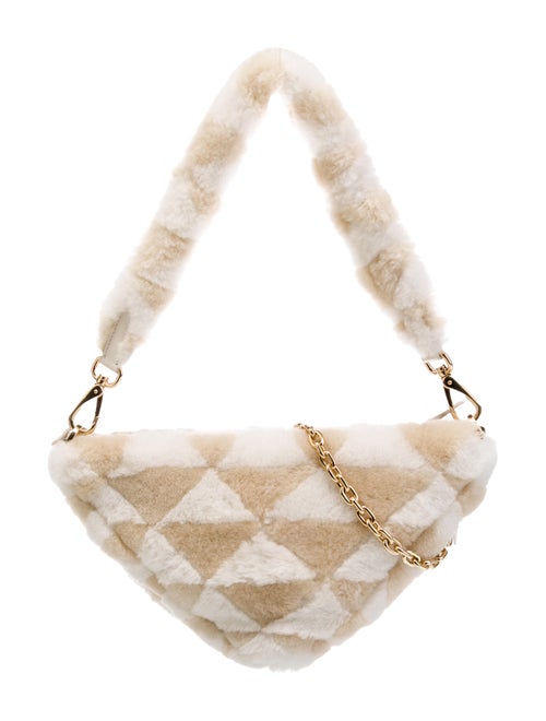 Prada Faux Fur Shearling Triangle
