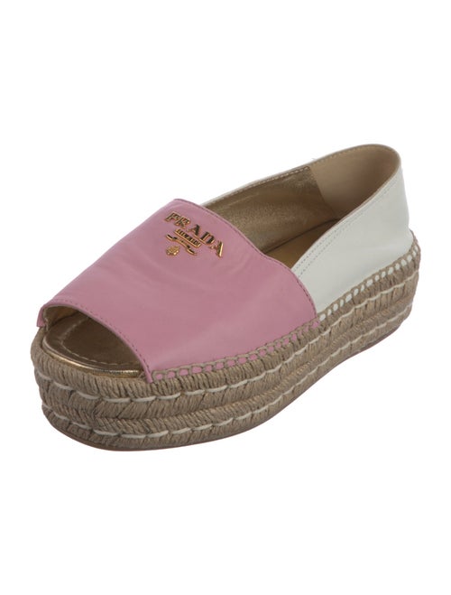 Prada Leather Espadrilles