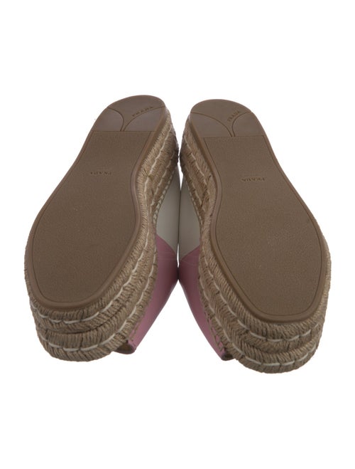 Prada Leather Espadrilles