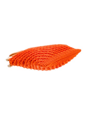 Prada Enameled Metal Triangle Top Handle Bag Mini