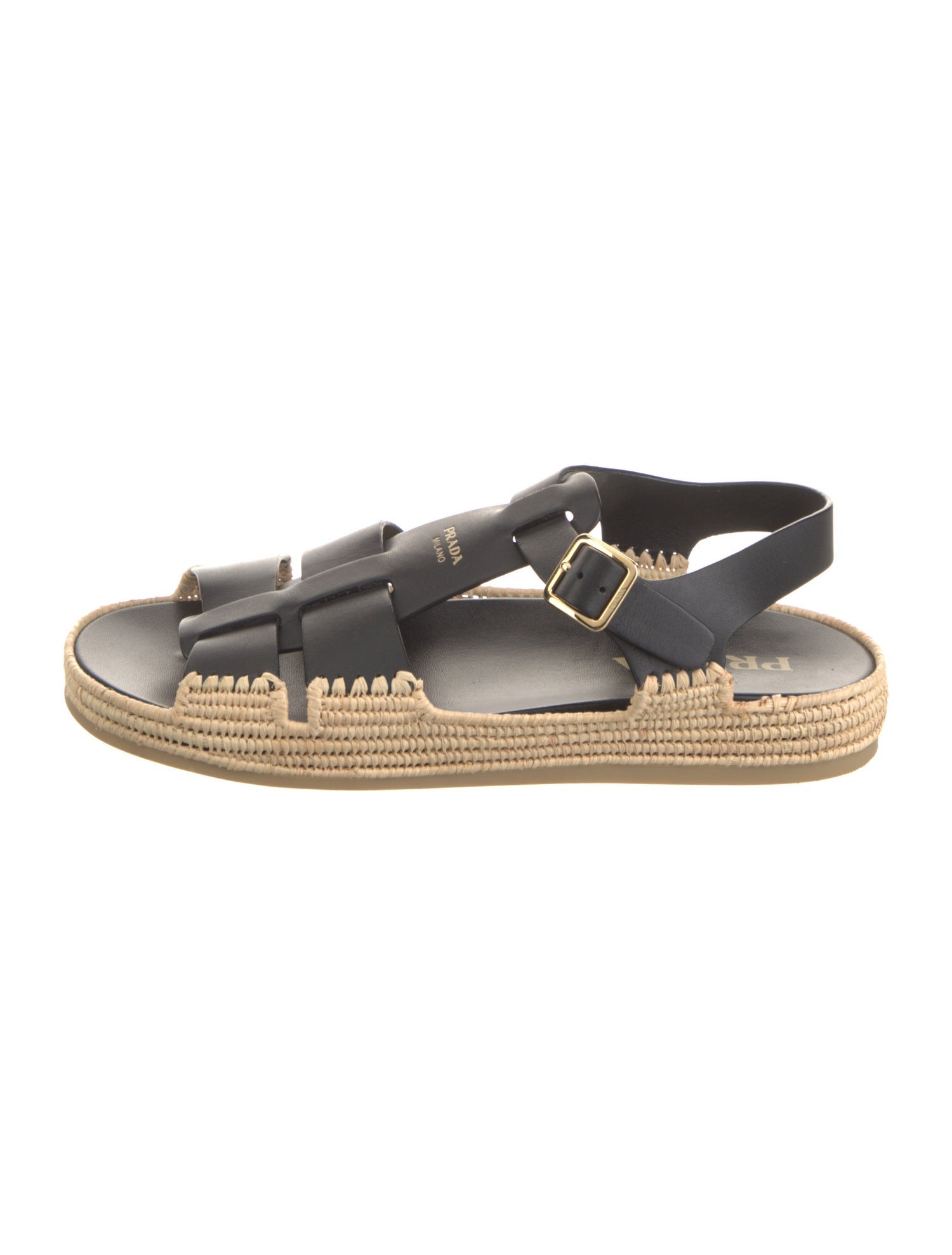 Prada Leather Espadrilles