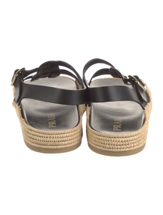 Prada Leather Espadrilles