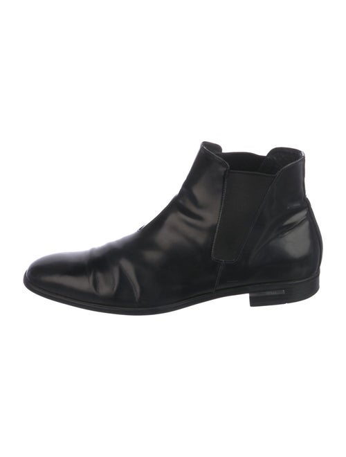 Prada Leather Chelsea Boots