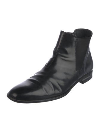 Prada Leather Chelsea Boots