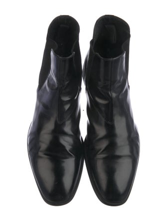 Prada Leather Chelsea Boots