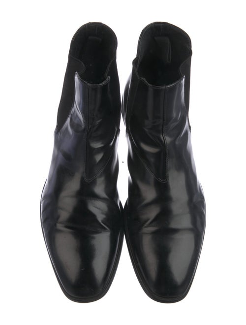 Prada Leather Chelsea Boots