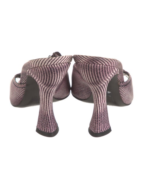 Prada Patterned Crystal Embellishments Slides