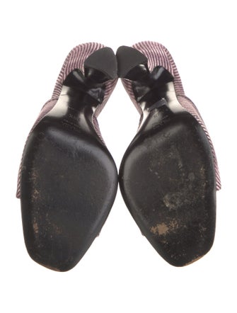 Prada Patterned Crystal Embellishments Slides