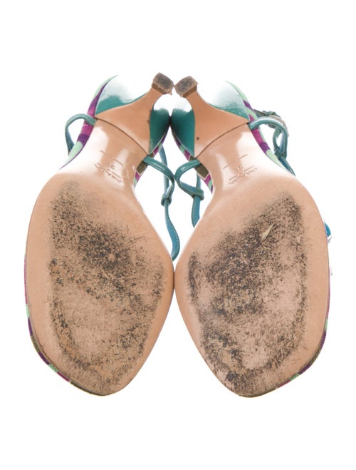 Prada Canvas Printed Sandals