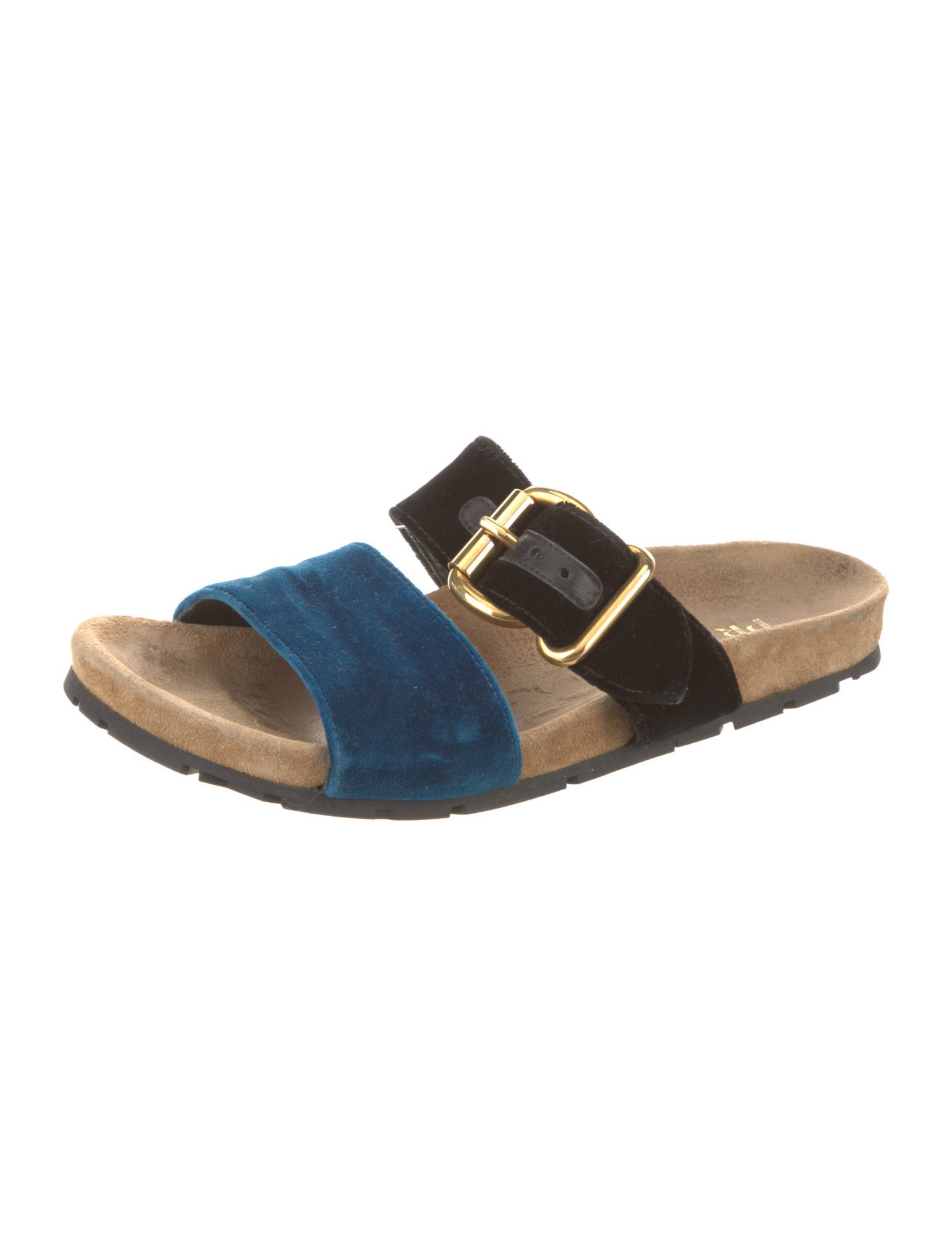 Prada Velvet Slides