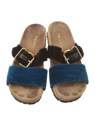 Prada Velvet Slides