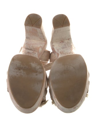 Prada Leather Bow Accents Sandals