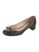 Prada Leather Bow Accents Pumps