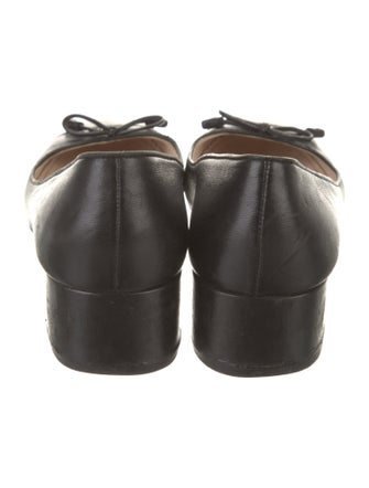 Prada Leather Bow Accents Pumps