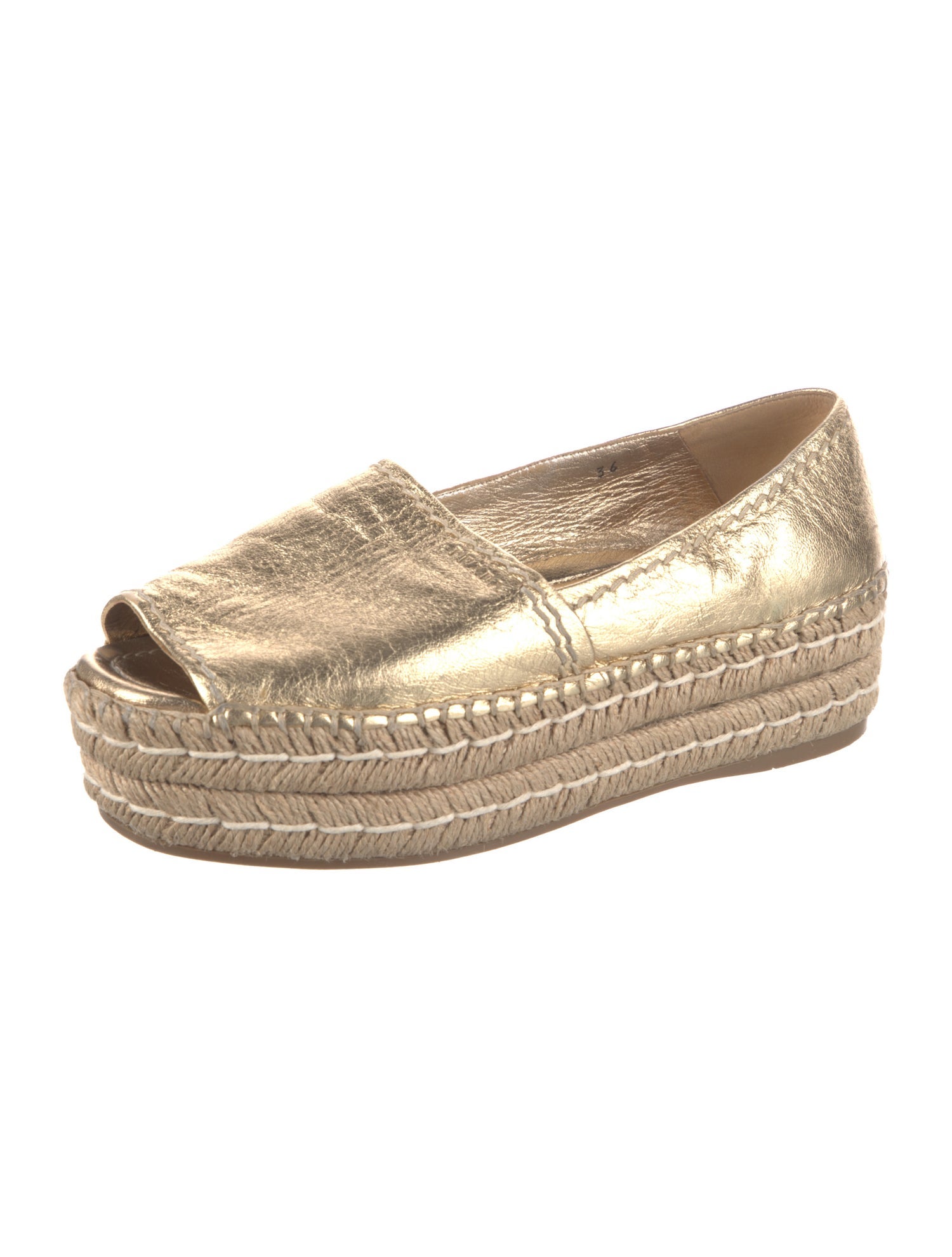 Prada Leather Espadrilles