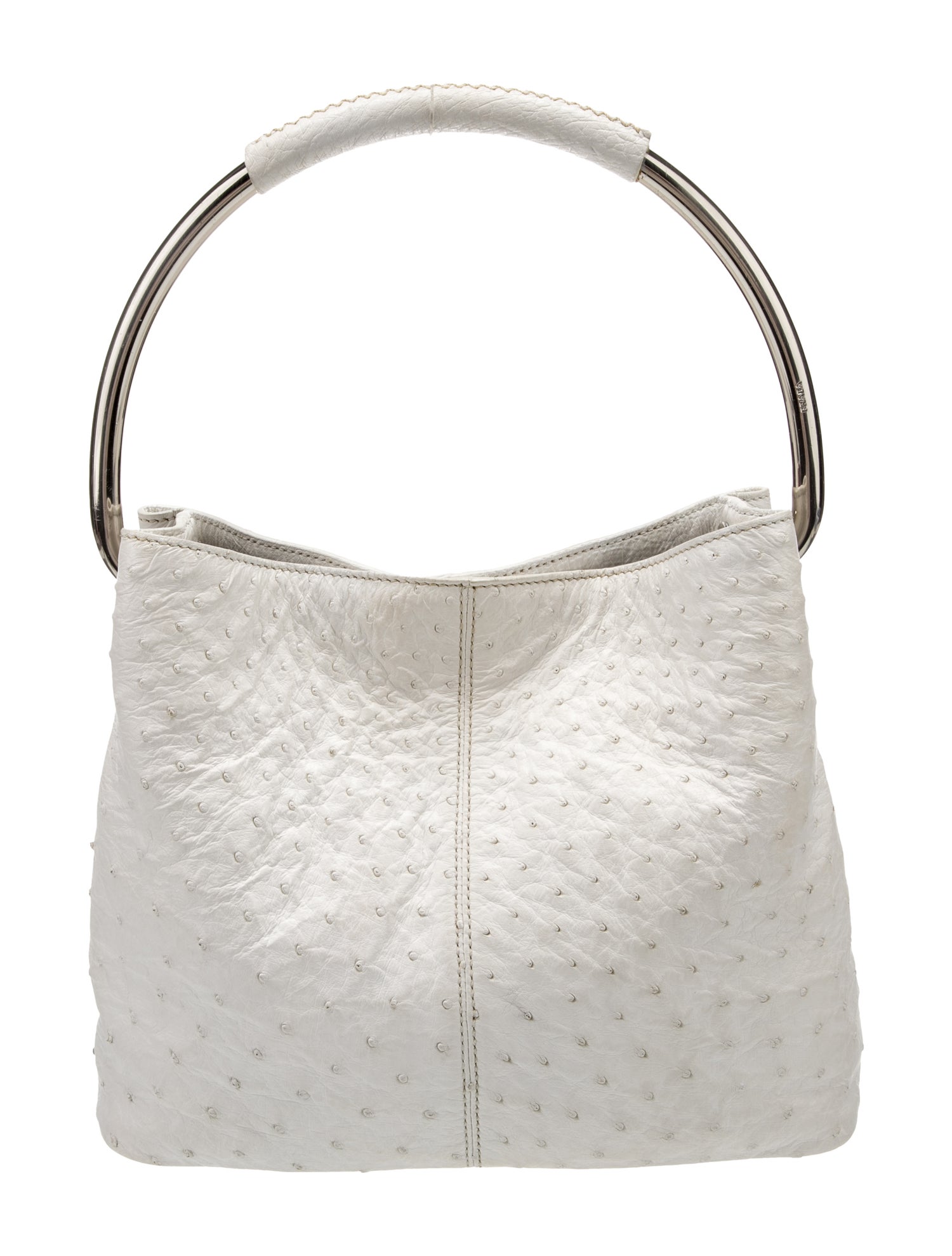 Prada Ostrich Shoulder Bag