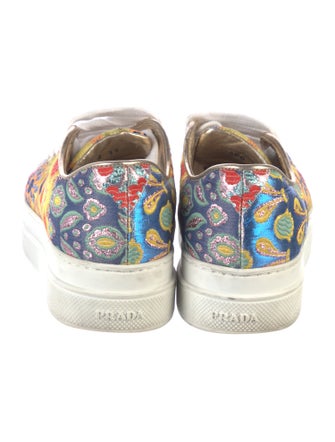 Prada Canvas Printed Sneakers