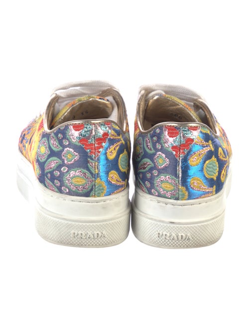 Prada Canvas Printed Sneakers