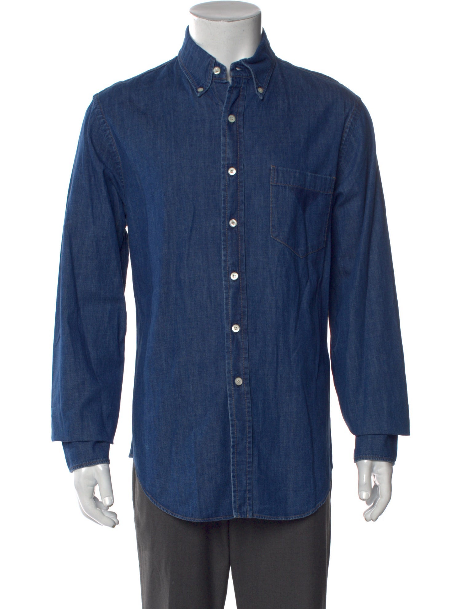 Prada 2018 Long Sleeve Denim Shirt