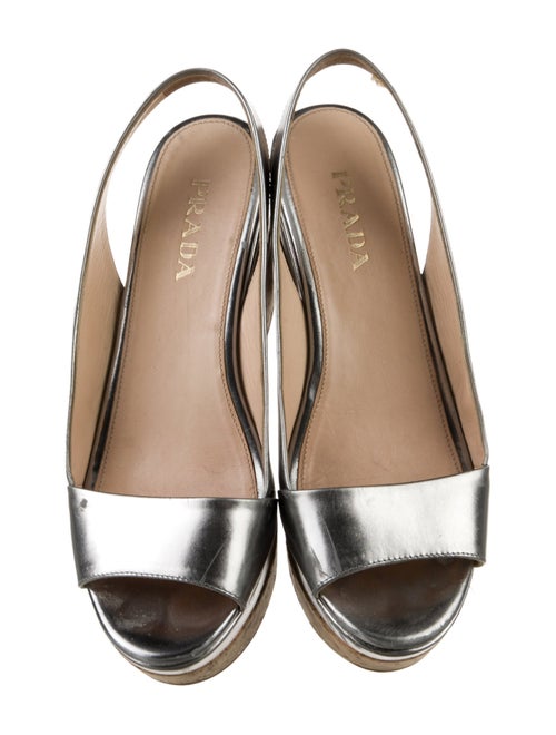 Prada Leather Slingback Sandals